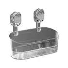 Suction Cup Bathroom Shelf Shower Caddy Basket No Drilling Q5S6 Storage C2S3
