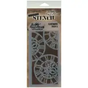 Stampers Anonymous Tim Holtz Layered Stencil, 4.125 by 8.5-Inch, Clockwork