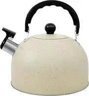 DJAPWPX Whistling Tea Kettle 3 L Stainless Steel Tea Pot with Anti-Scalding Handle Stovetop Whistling Teakettle Tea Kettle Pot Fast Heat Water Teapot for Induction Cooker Gas Stovetop