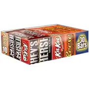 HERSHEY's Variety Pack, Milk Chocolate, Milk Chocolate with Almond Bars,