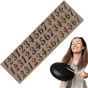 Steel Tongue Drum Stickers | Steel Tongue Drum Adhesive Stickers - 3X Large Fonts PVC Decals, Good Adhesion Replacement Parts for Quick Identification