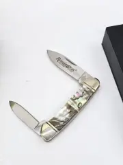 Remington Abalone Collection Canoe pocket folding Knife NIB new in the box
