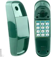 Haconba Swingset Phone Toys Playground Treehouse Phone Pretend Telephone Toy with Numeric Key for Kids Outdoor Playground Treehouse Jungle Gym Accessories (Green)
