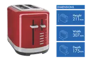 KitchenAid 2 Slice Toaster Empire Red