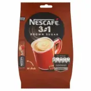 NESCAFE BROWN SUGAR 3in1 INSTANT COFFEE - 2x10 STICKS - MILK SUGAR COFFE SACHET