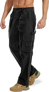 [MOURCE] Tactical Pants for Men Stretch - Lightweight Quick Dry Hunting Pants Water Resistant Breathable Mens Hiking Pants