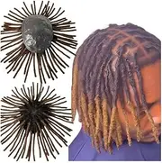 Mens Wig Hair Dreadlocks Men's Toupee T2/30 Ombre Color Full Skin Base 8 inches Indian Human Hair Pieces Mens Toupee(7x10)