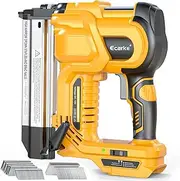 Brad Nailer Cordless Stapler for DeWalt 20V Battery, 2 in 1 Electric Nail Gun/Staple Gun with 18GA Nails/Staples,Battery Power 2 Inch Nailer for Trim Wood Crafting Home DIY, Tool Only
