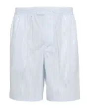 Prada Striped Knee-Length Deck Shorts S,L,M White