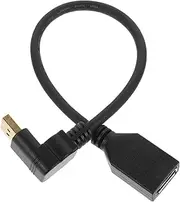 Kisangel Extension Cable Adapter Male to Female Cable for Resolution Support Durable Connection for Monitors and Computers