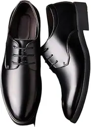 [HAUAGEZWU] Summer hollow breathable leather shoes large size business hole sandals men's inner height increasing shoes