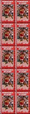 DOMINIQUE WILKINS HAWKS BASKETBALL LEGEND MINT VIGNETTE STAMP STRIP OF 10 #2