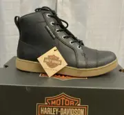 NEW GENUINE HARLEY DAVIDSON D96260 SIZE 7 MEN'S BREMAN BLACK 4.5" SNEAKER BOOTS