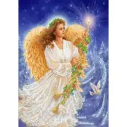 DIY Bead embroidery kit Angel Bead needlepoint Bead stitching