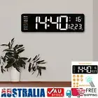 16"Large Digital Big Jumbo LED Wall Desk Clock Display With Temperature Calendar
