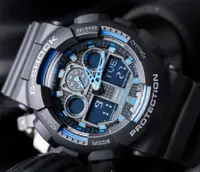 在飛比找PChome24h購物優惠-G-SHOCK 重機械感街頭潮流閒錶-藍x黑/55mm(GA