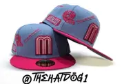 New Era Mexico Béisbol blue/Pink Anniversary 59fifty Fitted Hat Size 7 1/2