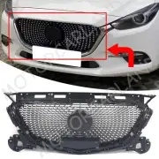 Front Bumper Grill Diamond Style Grille Fit For Mazda 3 Axela 2017-2019 Black