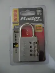 Master Lock 1-9/16in. Wide - Word Combination Padlock 643DWD FREE SHIPPING NEW