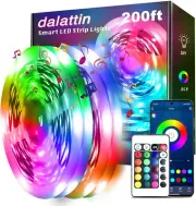 Led Lights for Bedroom 200Ft, Smart Led Strip Lights with App Control Remote RGB