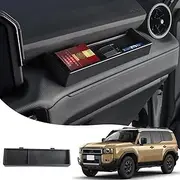 For 2024 2025 Toyota Land Cruiser Prado 250 1958 Lc250 Car Passenger Seat Organizer-Multifunctional Storage Box for Documents, Phones, and Small Items Decoration Accessories (Co-Pilot Storage Box)