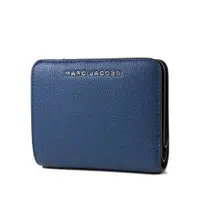 在飛比找蝦皮商城優惠-MARC JACOBS 魚子醬皮革釦式短夾-藍色 【美國正品