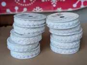 10 Darice 1/2" Gimp Braid Trim White 20 Yards Total