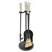 Minuteman Holden Mini Fireplace Tool Set, Satin Nickel - MINI-13SN