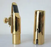 Gold Plated Alto Saxophone Metal Mouthpiece, #6