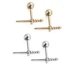 Steel Piercing Helix Cartilage Earrings Dagger Ear Studs Conch Lobe Tragus