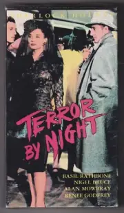 SHERLOCK HOLMES TERROR BY NIGHT VHS, 1987, RARE NEW SEALDED BASIL RATHBONE, NIG