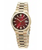 Citizen Tsuyosa Stainless Steel Wine Red Dial Automatic NJ0153-82X Mens Watch