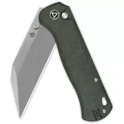 QSP Knife Swordfish Button Lock 14C28N Sandvik Blade Micarta Handle QS149-B1