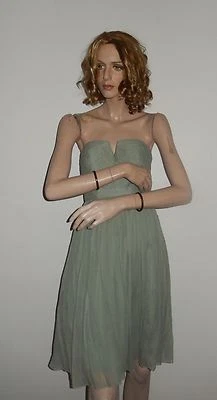 J CREW STRAPLESS DRESS IN CELADON GREEN,ZISE 0