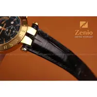 在飛比找蝦皮購物優惠-范思哲鱷魚皮錶帶 - Zenio 男士手錶皮錶帶 - 100