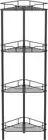 4 Tier Floor Standing Corner Shower Caddy Organizer Shelf with Hooks, Bathroom S