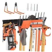Garage Storage, Ultimate Wall-Mounted Garage Organizer 32IN Alloy Steel Black