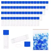 500pcs Sample Vials 2ml Small Plastic vials w/Leak Proof Caps Self-Stand Cory