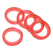 Key Caps Covers Rings, 10 Pack 1.2" Keys Identifiers Covers Coding Tags, Red
