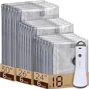 Vacbird Vacuum Storage Bags for Travel with Rechargeable air Pump, 18 Pack Carry-on Size Compression Packing for Luggage and Suitcase, Space Saver Bags for Clothes and Clothing Travel