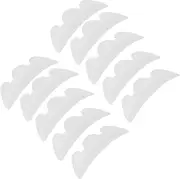 FOMIYES Eyesilicon Gasket 5 Pairs Eyelash Shield Pad False Lash Patch Silicone Makeup Tool