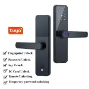 Electronic Smart Door Lock APP Fingerprint Card Password Key Home Security NEW