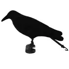 Flocked Crow Decoy Bird Scarer Scarecrow