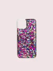collage liquid glitter iphone xs case
