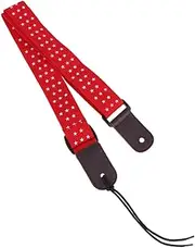 Mikinona Leather Head Ukulele Guitar Strap Cotton Adjustable for Easy Carrying Longevity
