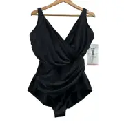 Miraclesuit One Piece Swimsuit 365288/ Womens Size 18DDD/ Black