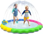 Splash Pad Non Slip Thicken Sprinkler Water Pool Non Scratch Durable EcoFriendly