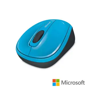 微軟 無線行動滑鼠 3500 - 藍 盒裝