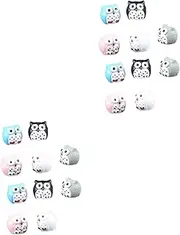 BEBEMOKO 2sets Owl Ornament Kit Artificial Grass Miniature Owl Artificial Hanging Plants Gnomes Fake Moss Owl Garden Ornaments Owl Landscape Vines Aesthetic Room Decor Frog Models 12pcs*2
