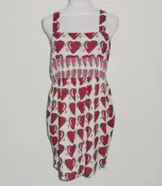 BNWT:SASS&BIDE LOVEHEART SMOCKED TUNIC MINI DRESS 44/8 (AUS 14) "SPIRIT OF HOPE"